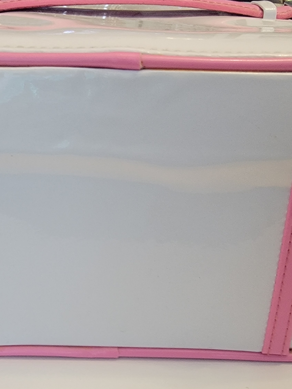 Vintage Y2K Victoria's Secret PINK Cosmetic Train Case in White and Pink - Picture 5 of 10
